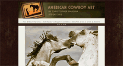 Desktop Screenshot of americancowboyart.com