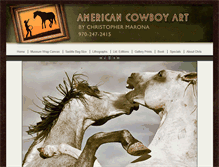 Tablet Screenshot of americancowboyart.com